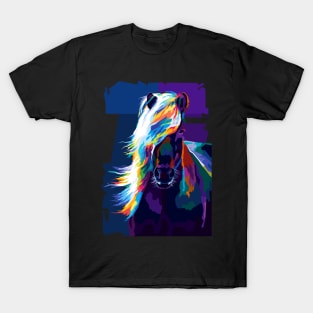 Animals Horse Pop Art T-Shirt